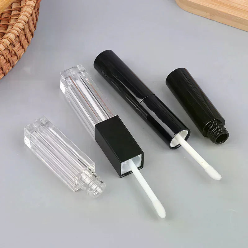 Double-ended Empty Clear Lip Gloss Tube Refillable Mini Lip Balm Bottles Lipstick Containers For Travel Women Girls DIY Makeup Peaceful Pleasures Health and Wellness