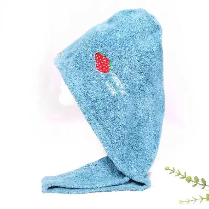 Rapid Dry Towel for Hair Microfiber Towels Anti Frizz Dry Hair Hair Towel Quick Dry Hair Dry Towels for Girls Beach Shower Cap Peaceful Pleasures Health and Wellness Blue 3pcs