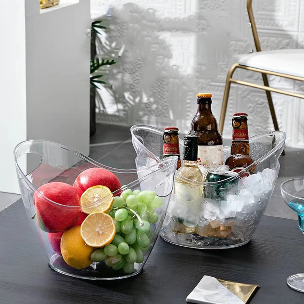 3.5L Acrylic Ice Bucket with Handle for Wine & Champagne Peaceful Pleasures Health and Wellness