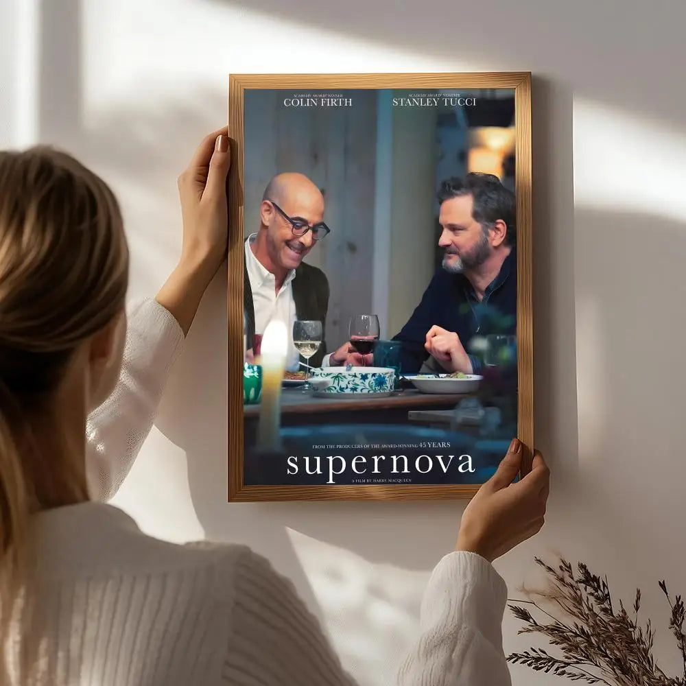 Supernova Movie Poster HD Self-Adhesive Waterproof Wall Art Wall Art Poster Peaceful Pleasures Health and Wellness White6 40X50cmNoframe