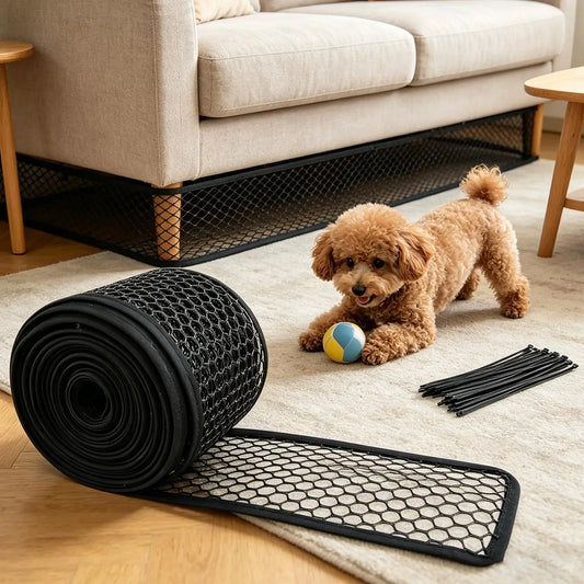 Under Couch Blocker for Kids & Pets – Cuttable Nylon Barrier Furniture Barrier Blocker Peaceful Pleasures Health and Wellness