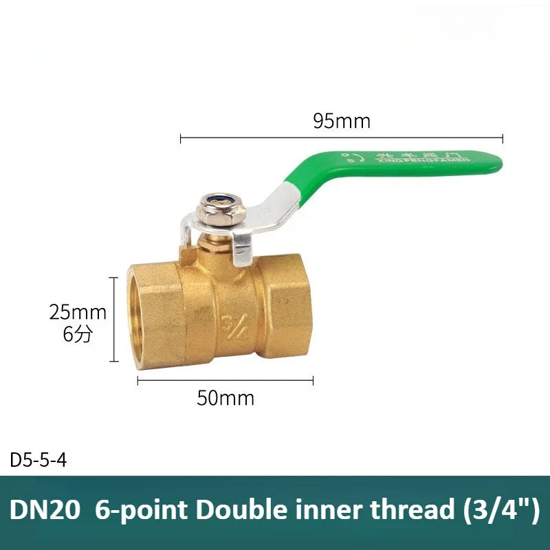 Brass Long Rod Ball Valve ⅛"–1" Threaded Pipe Adapter