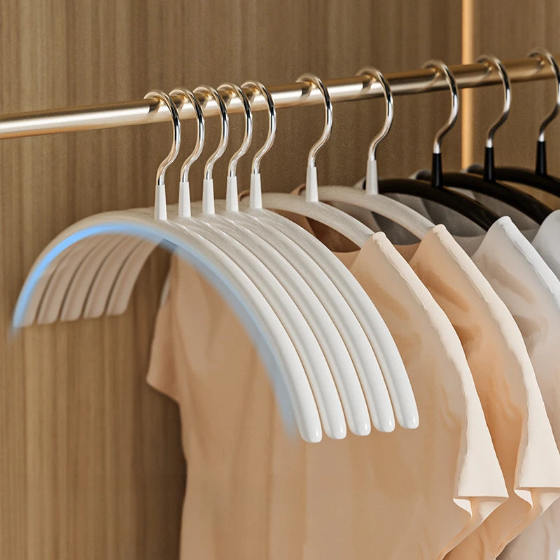 10-Pack Non-Slip Metal Clothes Hangers | Space-Saving Closet
