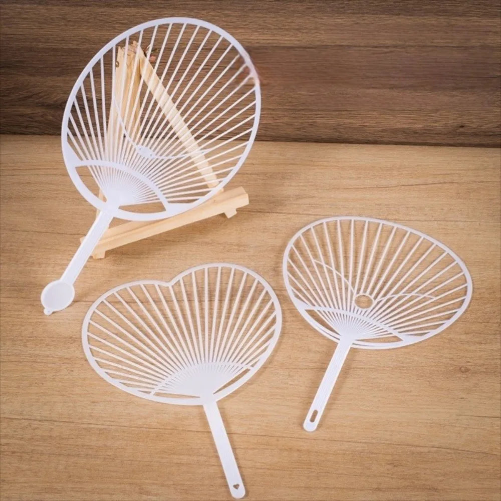DIY Uchiwa Hand Fan Framework | White Plastic Craft Kit