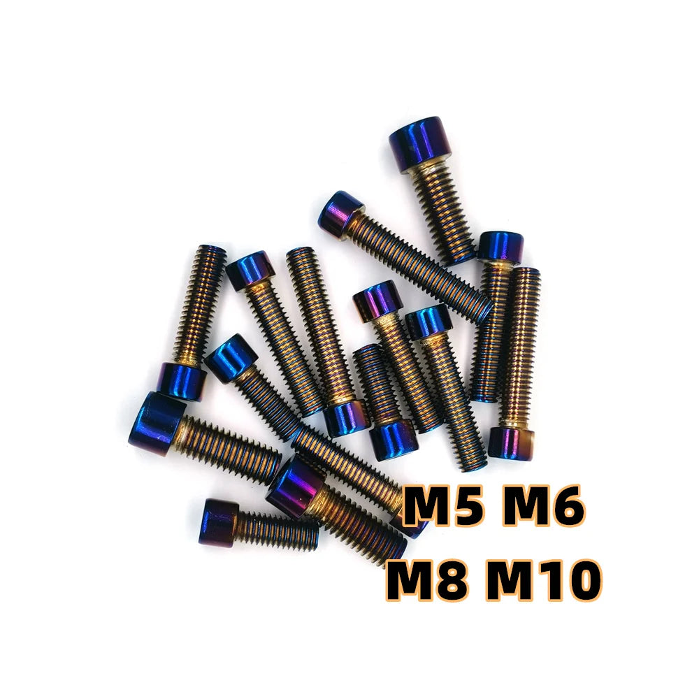 Gold Titanium Plated M3–M10 304 Stainless Hex Socket Screws