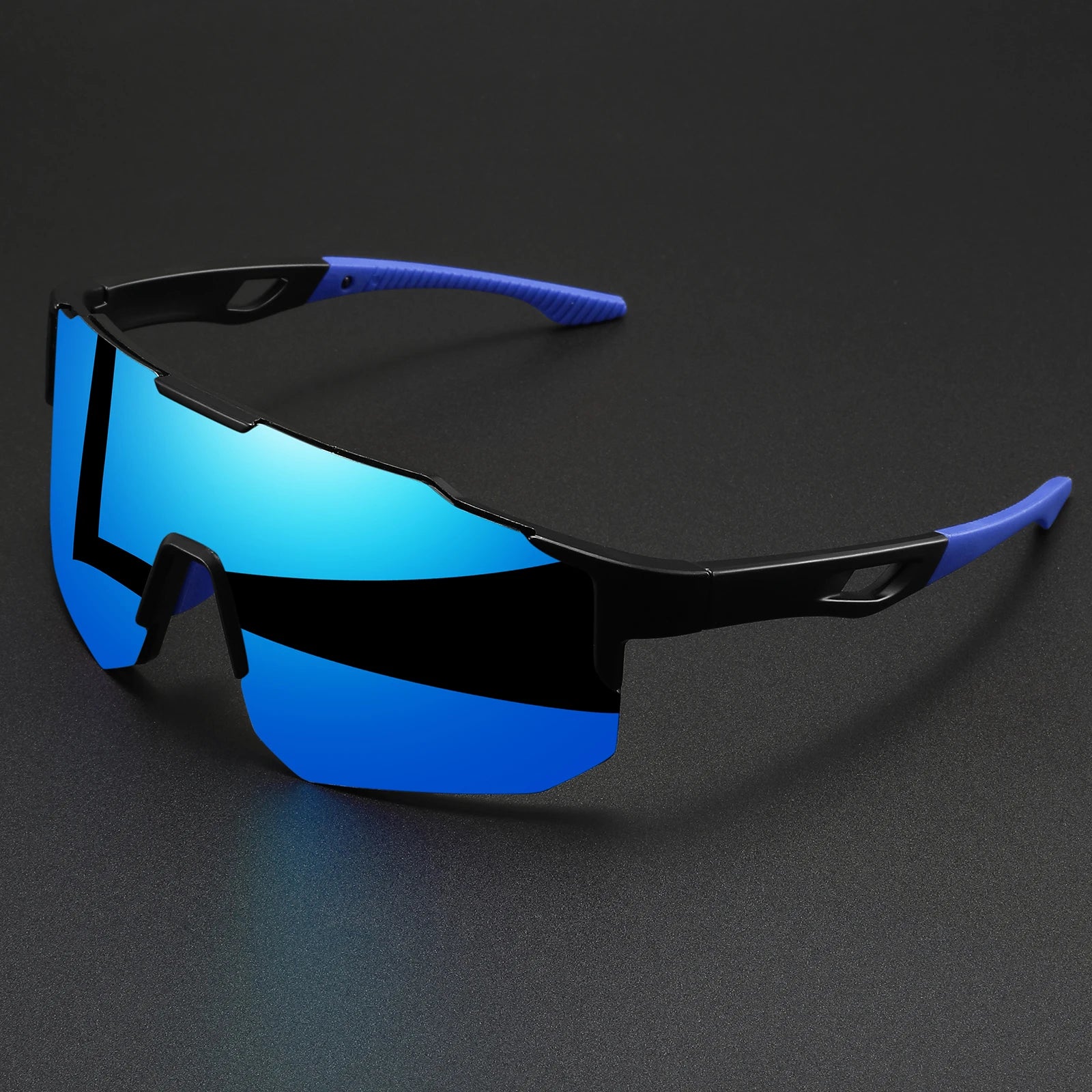 Unisex Oversized Sports Sunglasses UV400 Wraparound Colorful Comfort Fit for Cycling Hiking Outdoor Activities Peaceful Pleasures Health and Wellness