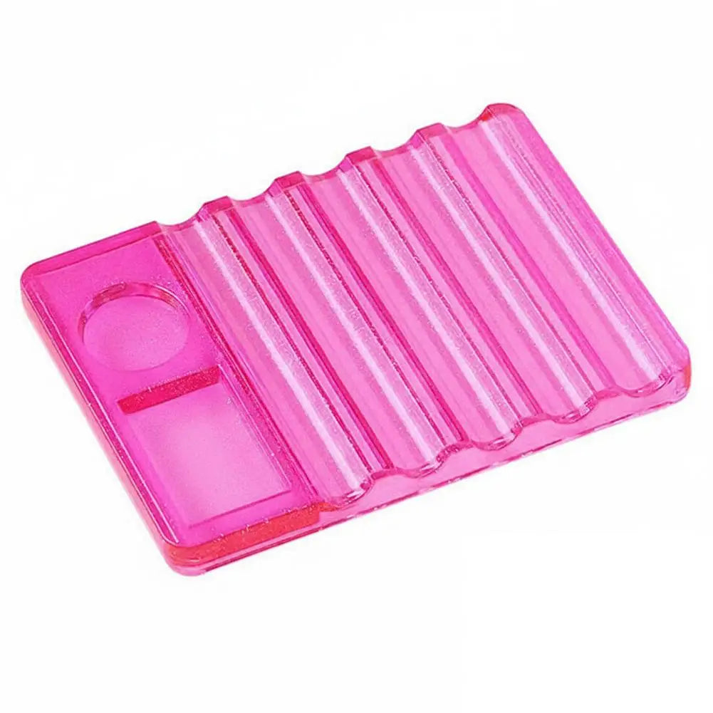 Acrylic Nail Art Brush Holder & Palette – 5-Pen Organizer