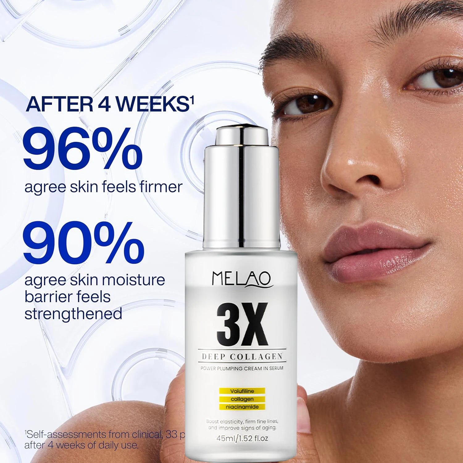 Deep Collagen Volufiline Anti-Wrinkle Serum Hydrating And Moisturizing Double Serum Improves Fine Lines And Skin Elasticity Peaceful Pleasures Health and Wellness