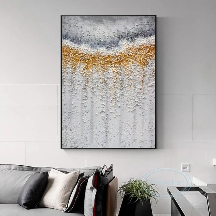 Unique Abstract Acrylic Drawing Wall Art Decoration For Living Room Bedroom Porch 100% Handmade Artwork On Canvas Unframed Image Peaceful Pleasures Health and Wellness