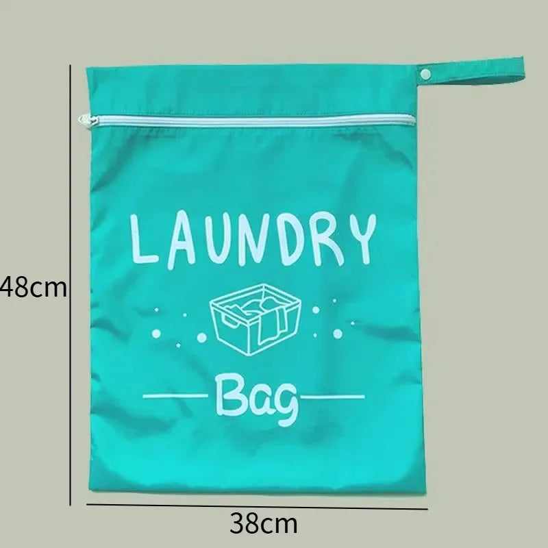 Waterproof Zip Laundry Bag – Reusable Wet Bag for Travel & Gym