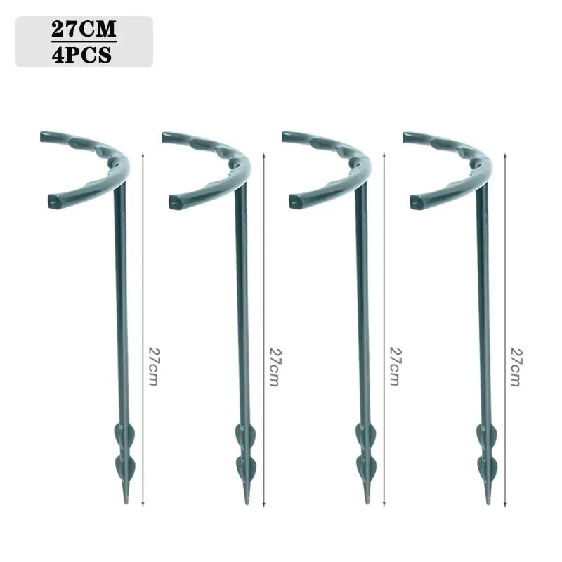 Plant Support Stakes 4-32 Pack | Semicircle Vine Climbing Brackets