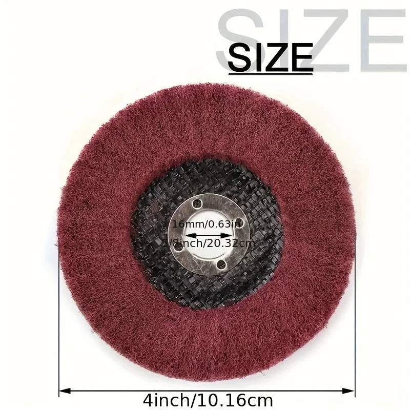 Nylon Fiber Grinding Wheel Pads 4-inch Metal Polishing Used Deburring