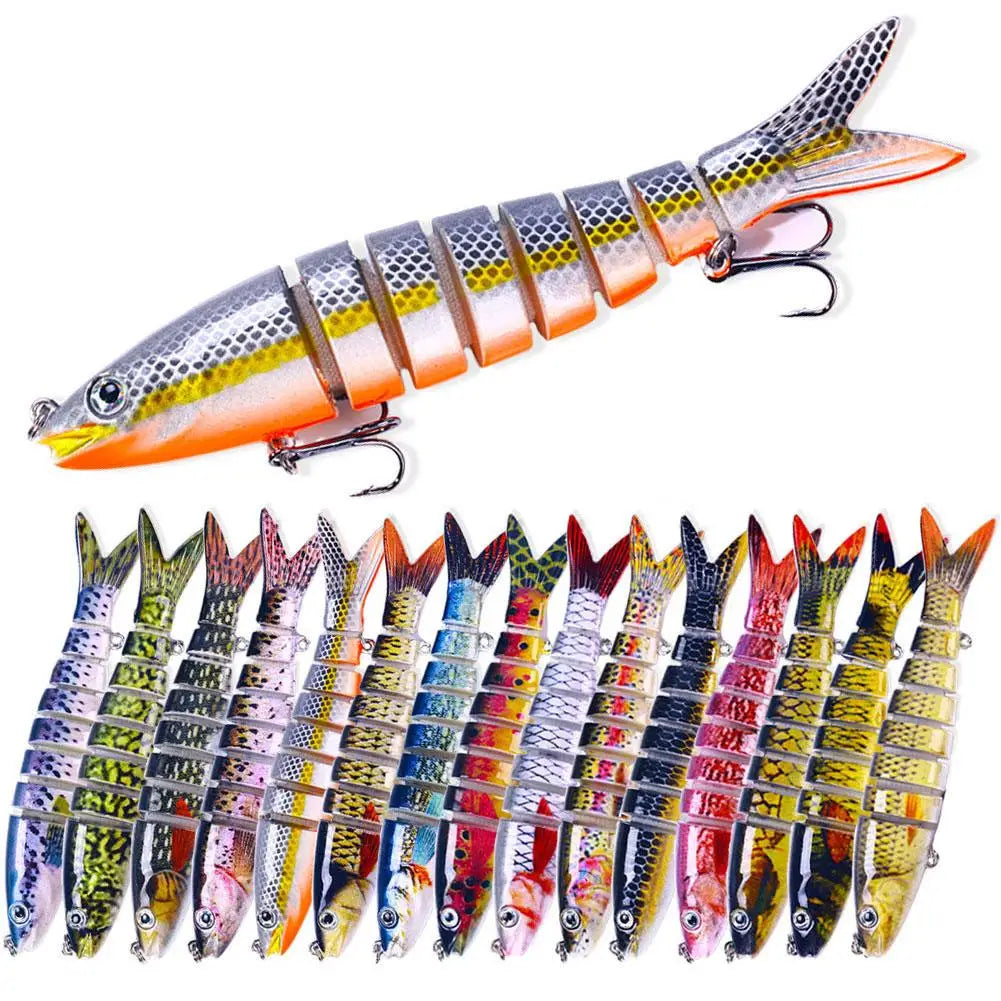 Multi Jointed Fishing Lure for Freshwater and Saltwater Peaceful Pleasures Health and Wellness