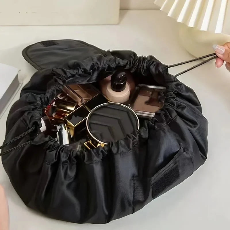 Drawstring Makeup Bag – Portable Travel Cosmetic Storage Pouch Travel Cosmetic Bag Peaceful Pleasures Health and Wellness