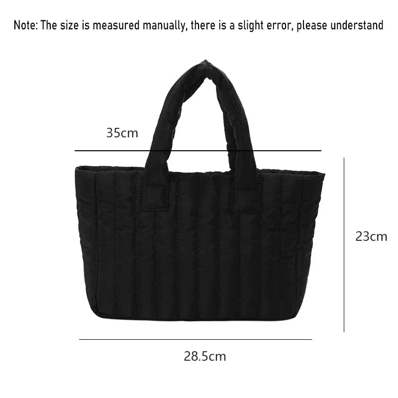 Large Capacity Women's Tote Bag – Padded Elegant Shoulder Bag