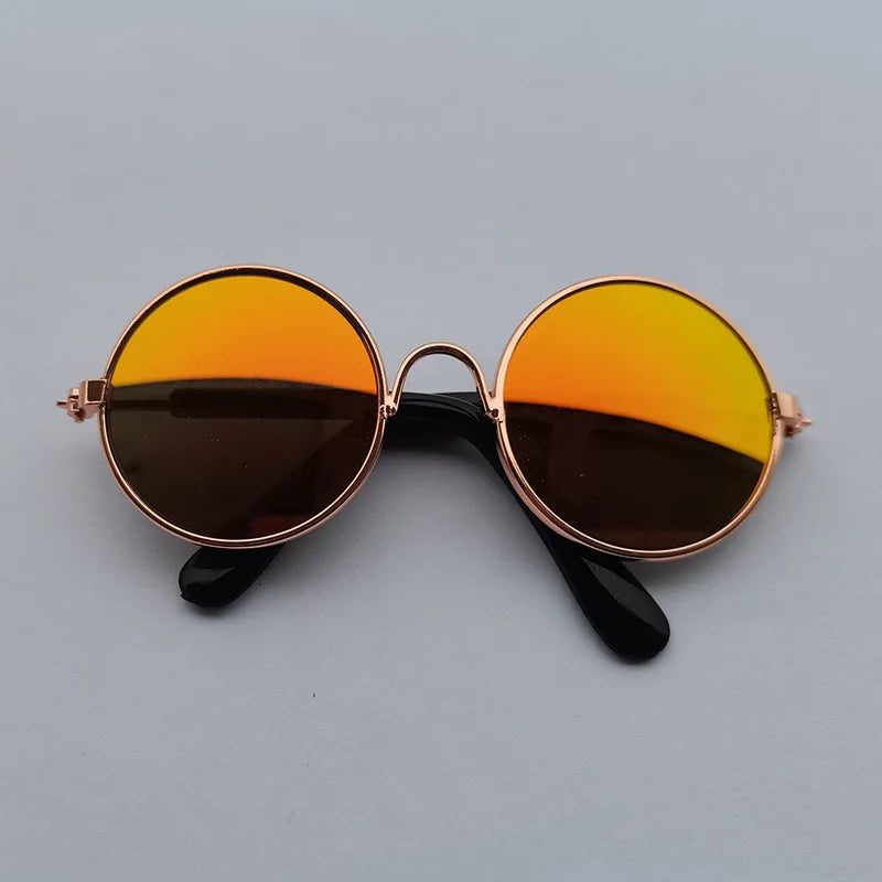 Vintage Round Pet Glasses for Dogs & Cats | Photo Props