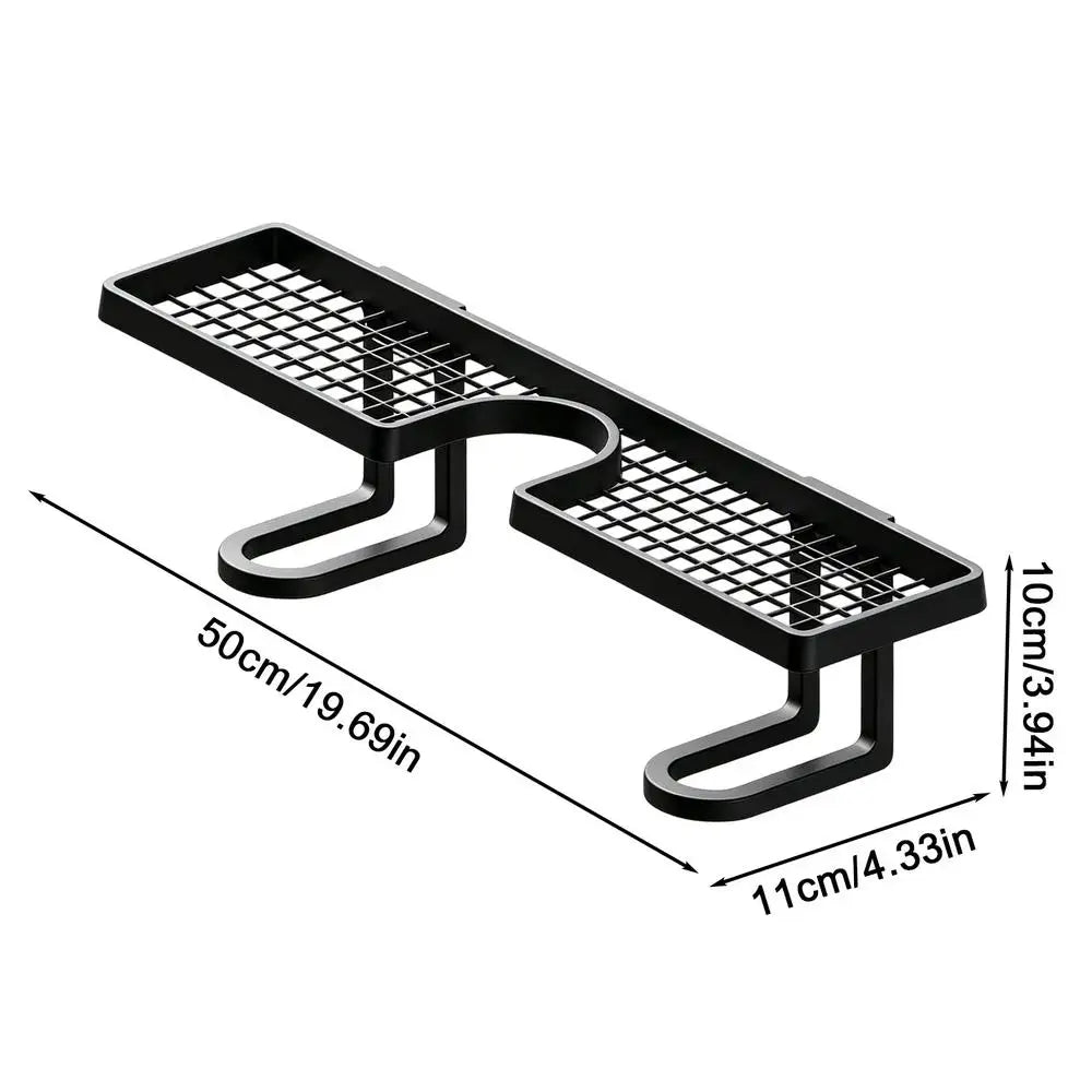 50cm Over-Faucet Sink Shelf | No-Drill Bathroom Organizer