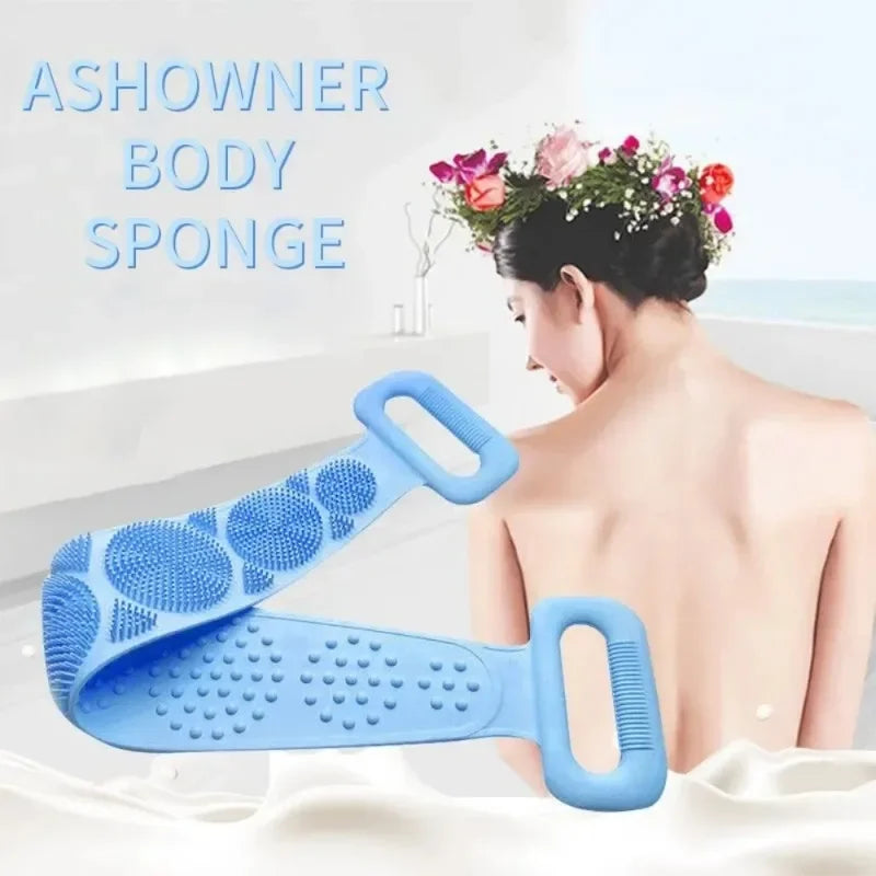 Silicone Back Scrubber – Double-Sided Exfoliating Bath Brush