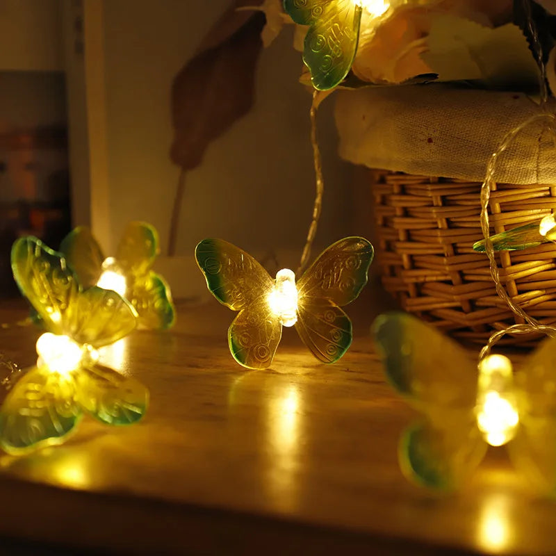 Butterfly LED String Lights Battery Powered – Home & Party Decor