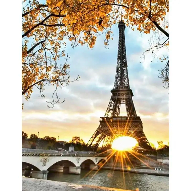 Paris Street Paint by Numbers Kit – 60×75cm DIY Canvas Art