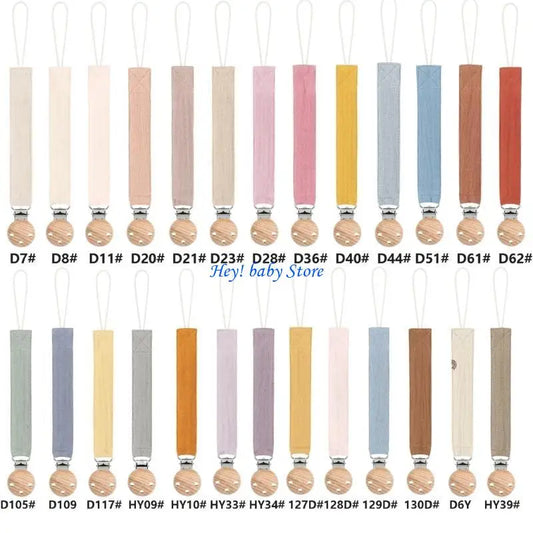 Baby Pacifier Clip Cotton Rope Teether Soother – 25 Colors Baby Pacifier Clip Peaceful Pleasures Health and Wellness