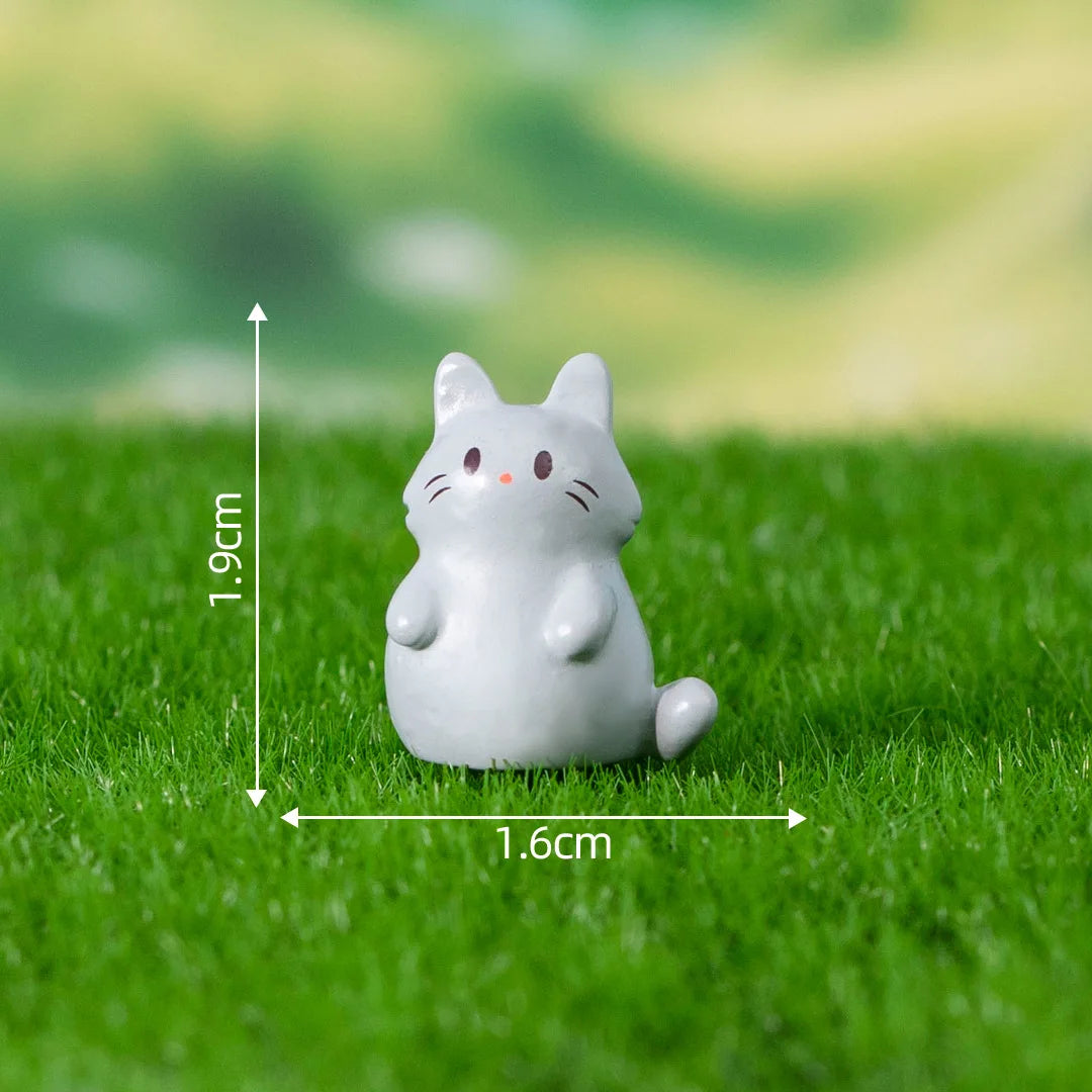 1Pcs Rabbit Squirrel Elephant Fox Sheep Duck Pig Cat Frog Snake Figurine Miniature Fairy Garden Decoration Accessories decoração Peaceful Pleasures Health and Wellness 7