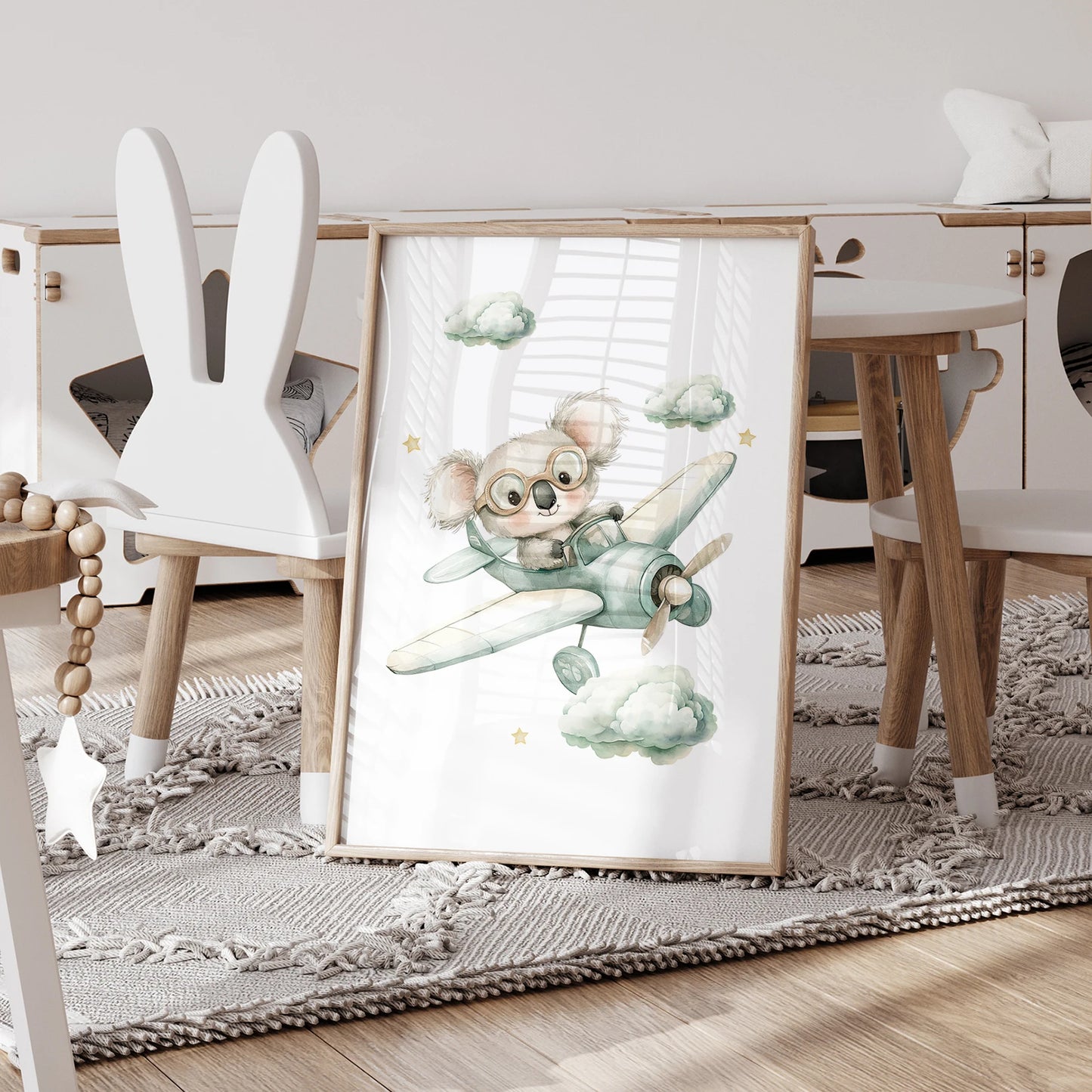 Personalized Koala Canvas Wall Art | 3-Piece Kids Room Décor