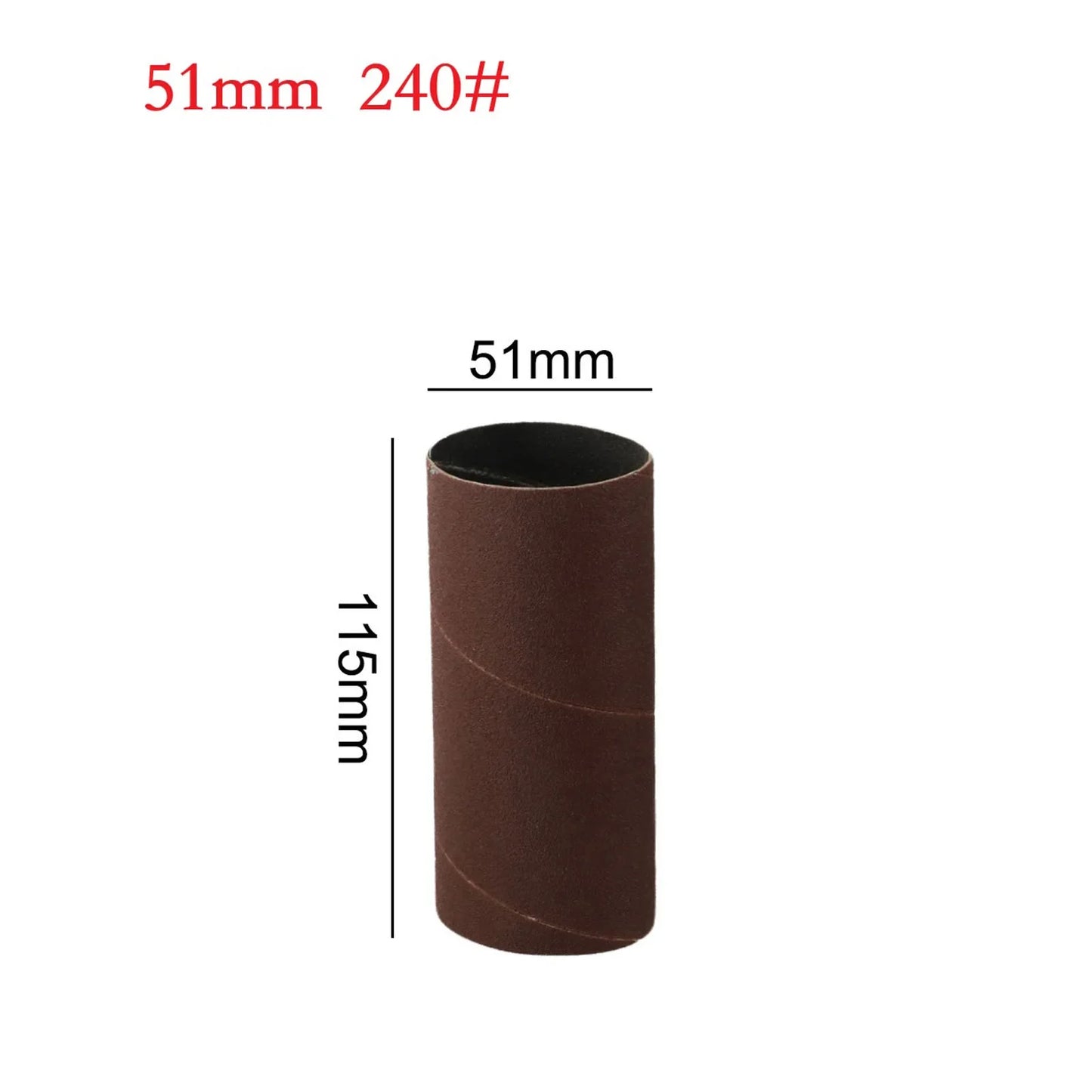 115mm Spindle Sanding Drum Sleeves 80 150 240 Grit | Wood & Metal