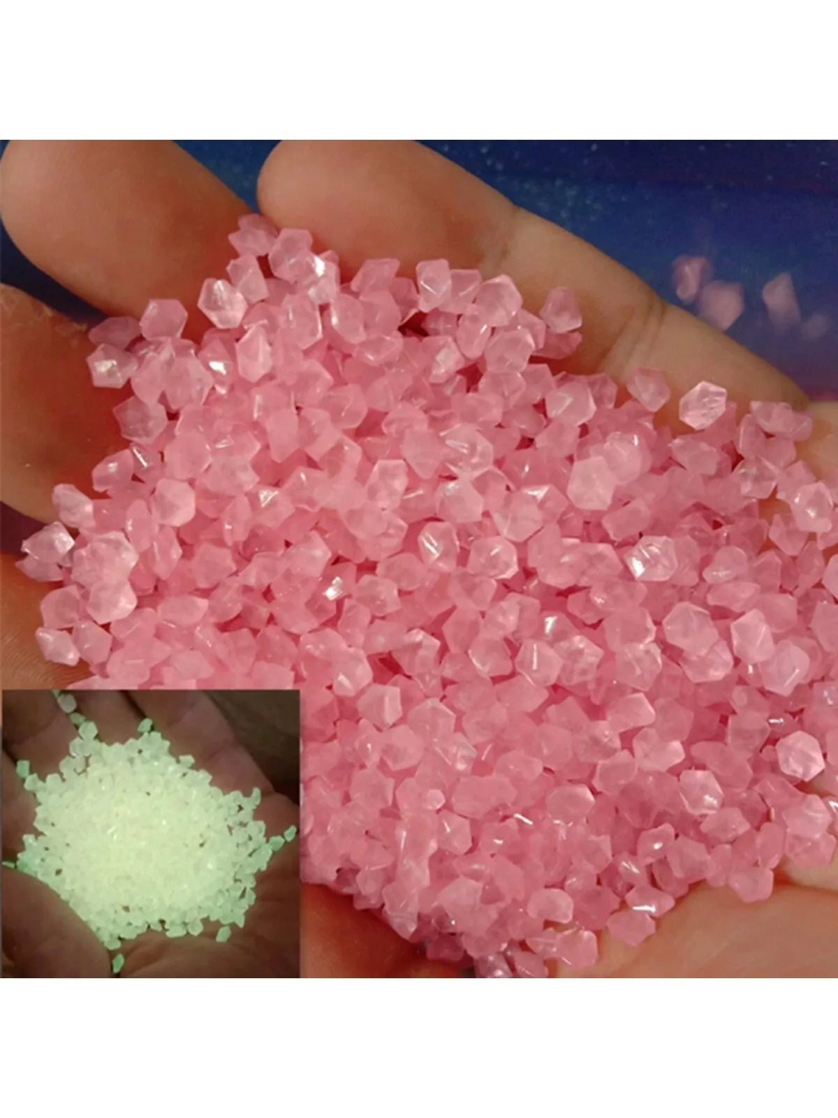 Glow in the Dark Multicolor Gravel Stones | Aquarium & Garden