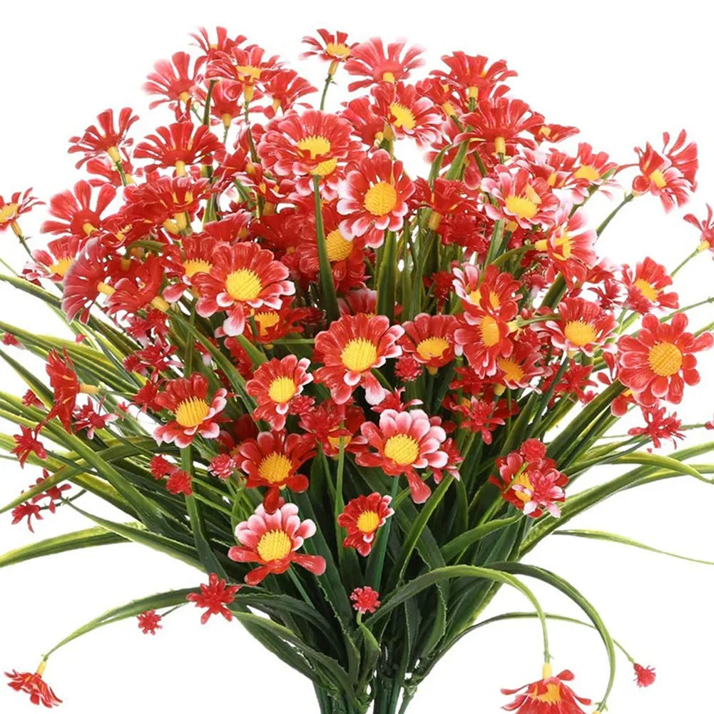 Artificial White Daisy Flower Bouquet DIY Vase Home Garden Living