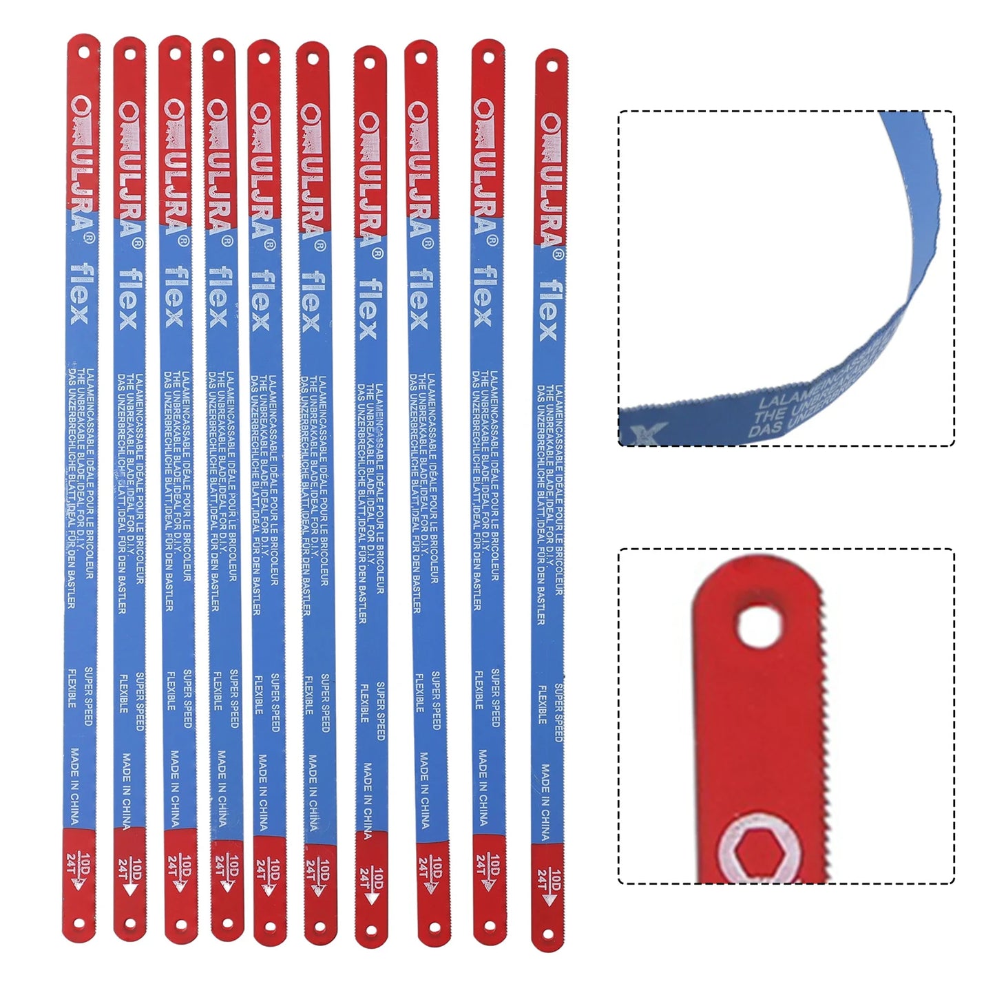 Hacksaw Blade Steel Hand Saw Blades 14T 18T 24T Bi-metal Meat Wood