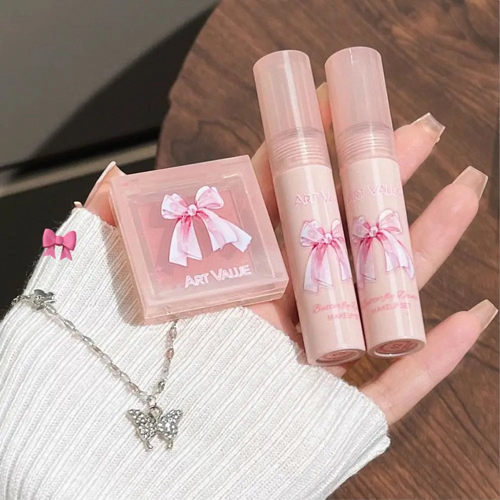 4 Lipstick & Blush Makeup Gift Box Set – Valentine's Day