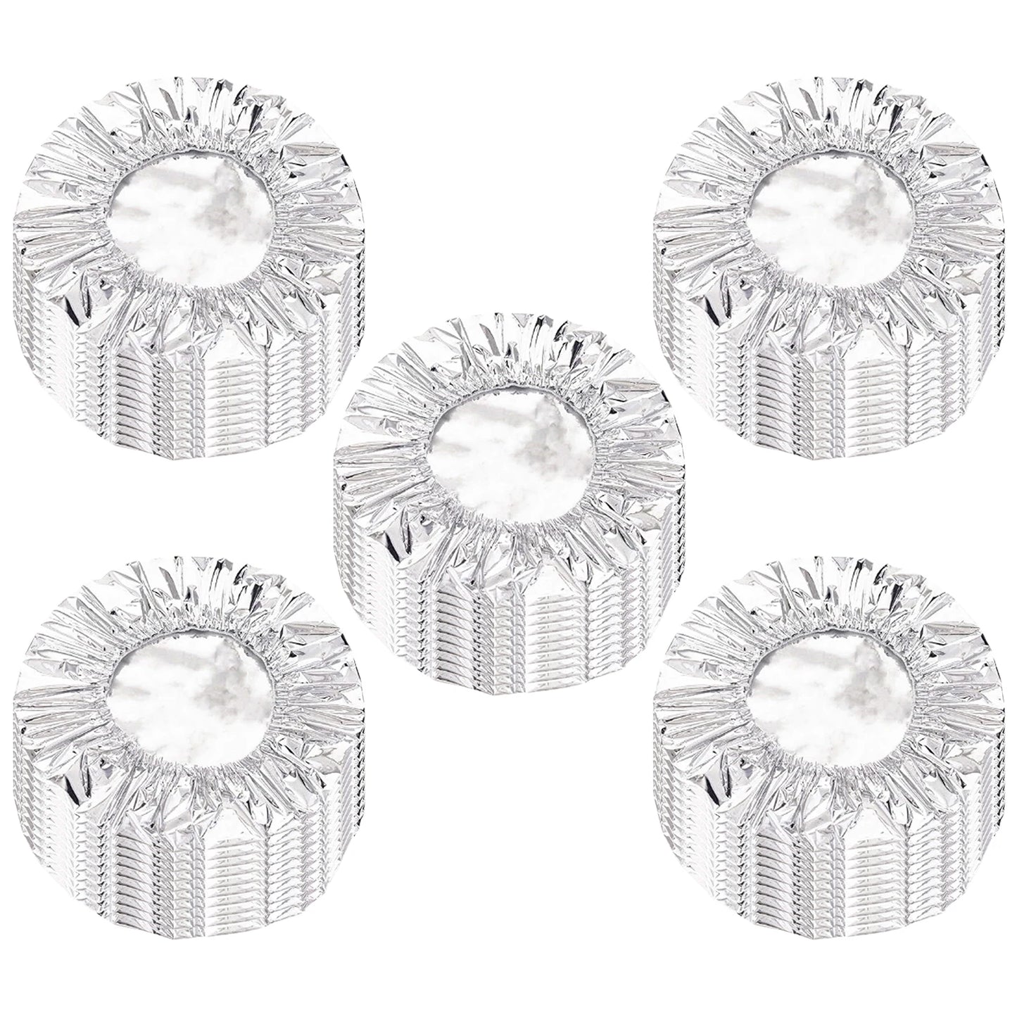 Reusable Thickened Tin Foil Food Insulation Cover Pop Up Aluminum Foil Insulation Covers for Home Dining Parties Outdoor Picnics Peaceful Pleasures Health and Wellness 50PCS