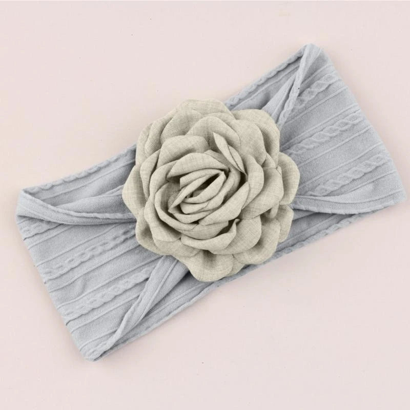 Baby Floral Headband | Soft Stretchy Infant Hairband 0–3 Yrs