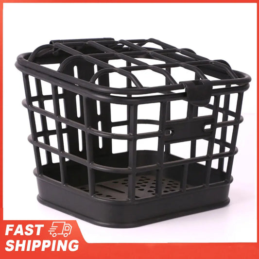 Large Capacity Anti Extrusion Black Material Detachable Bike Basket Peaceful Pleasures Health and Wellness
