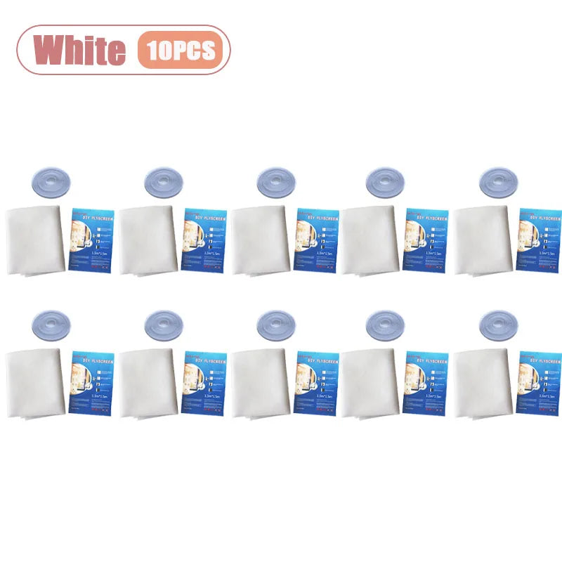 Self-Adhesive Polyester Mosquito Net Window Screen | Hook & Loop