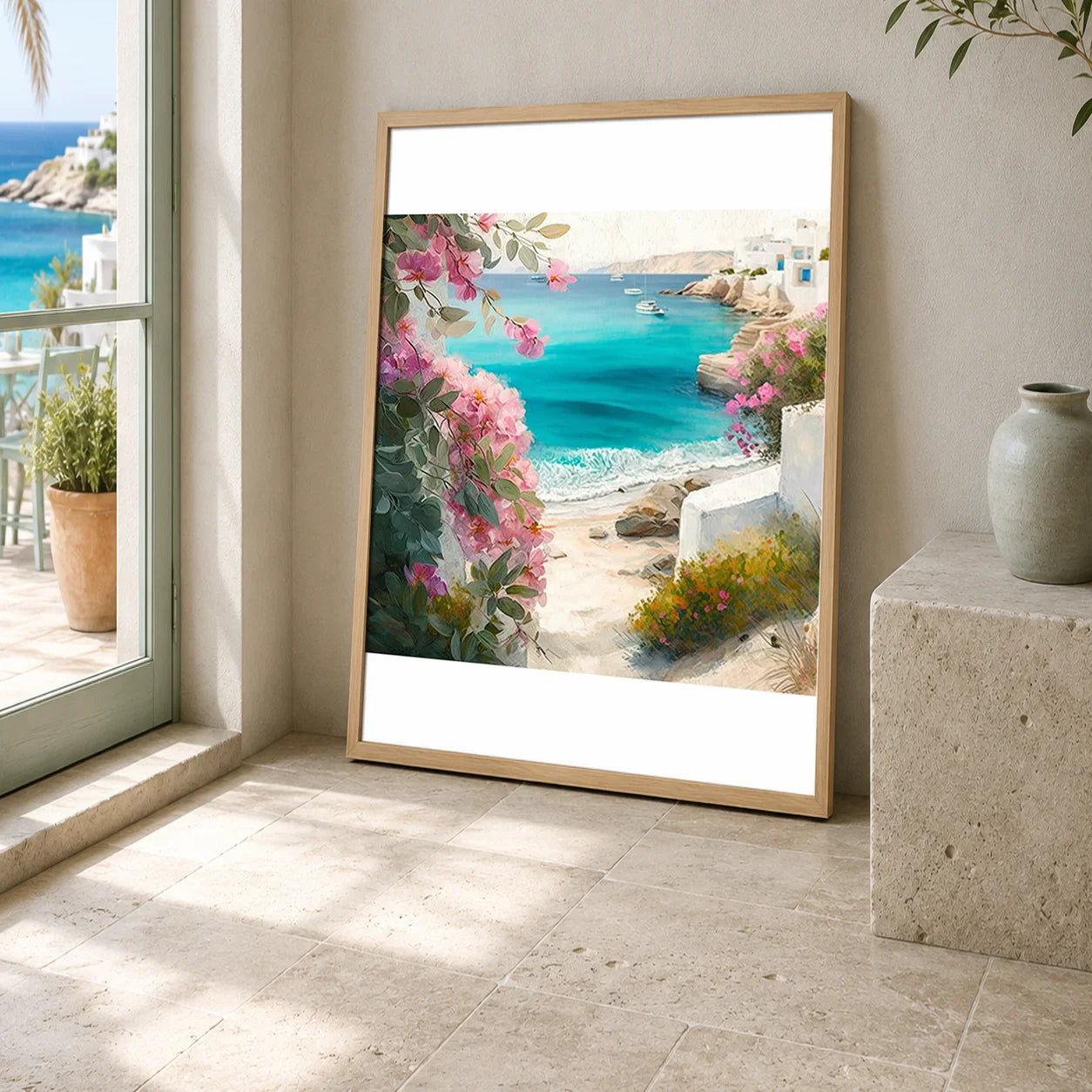 Coastal Scenery Nordic Canvas Wall Art – Beachy Room Decor Canvas Wall Art Peaceful Pleasures Health and Wellness