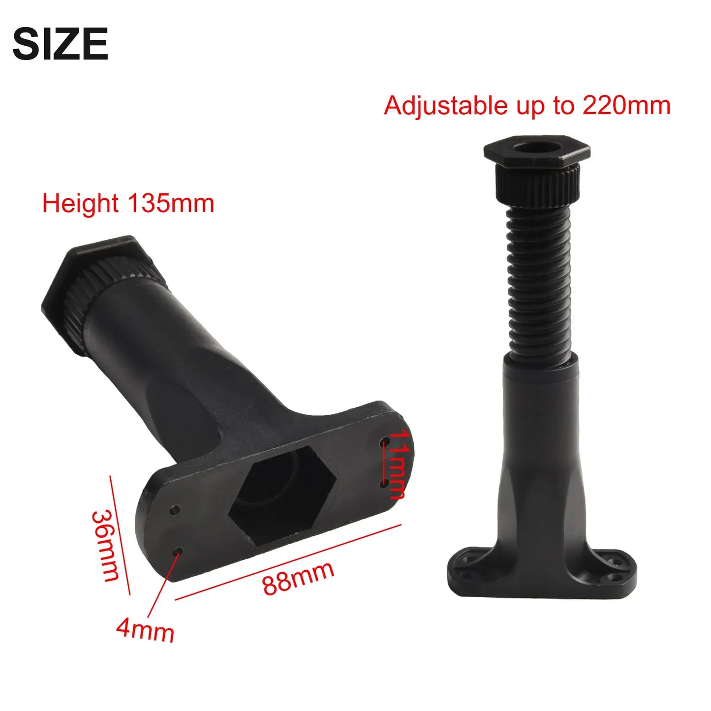 Adjustable Telescopic Furniture Stand – Bed, Sofa & Cabinet Leg