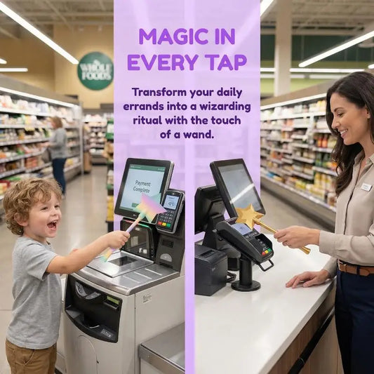 3D Printed Magic Wand Contactless Card Holder | Wizard Gift Novelty Card Holder Oasis Select