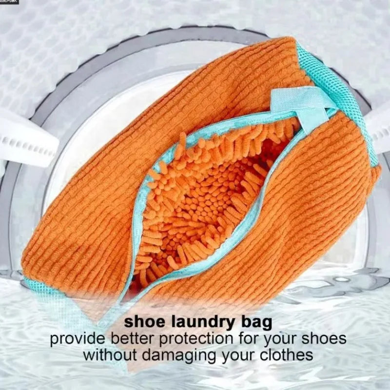 Machine Wash Shoe Bag – Anti-Deformation Laundry Protector Shoe Laundry Bag Peaceful Pleasures Health and Wellness Orange