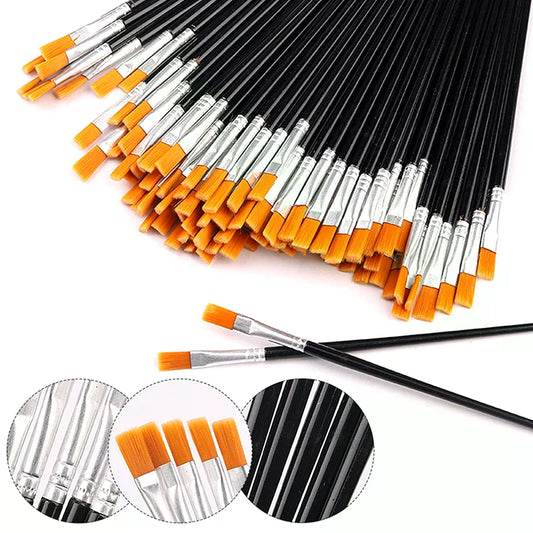50-Piece Artist Paint Brush Set – Nylon Art & Craft Brushes Artist Paint Brush Set Oasis Select