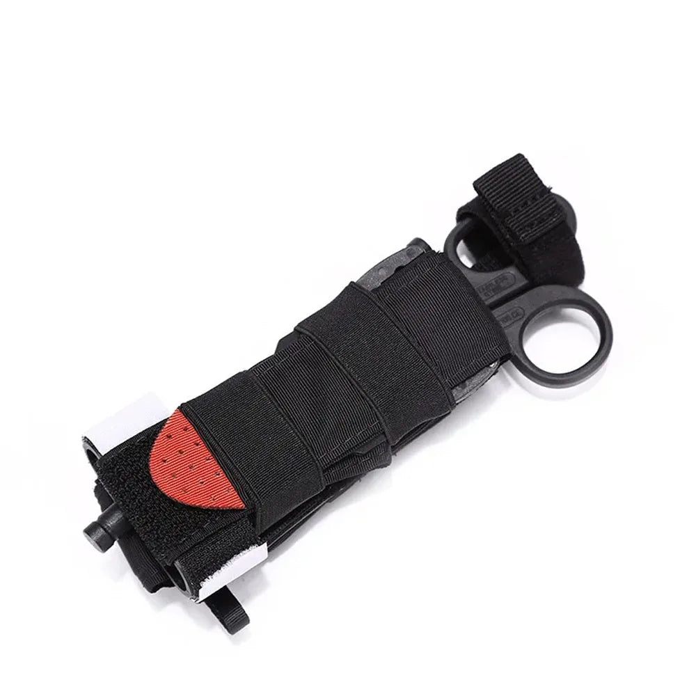 Tactical First Aid Kit Molle Pouch Belt Fast Tourniquet scissors Medical CAT Outdoor Elastic Tourniquet Holder Pen Survival Bag Peaceful Pleasures Health and Wellness
