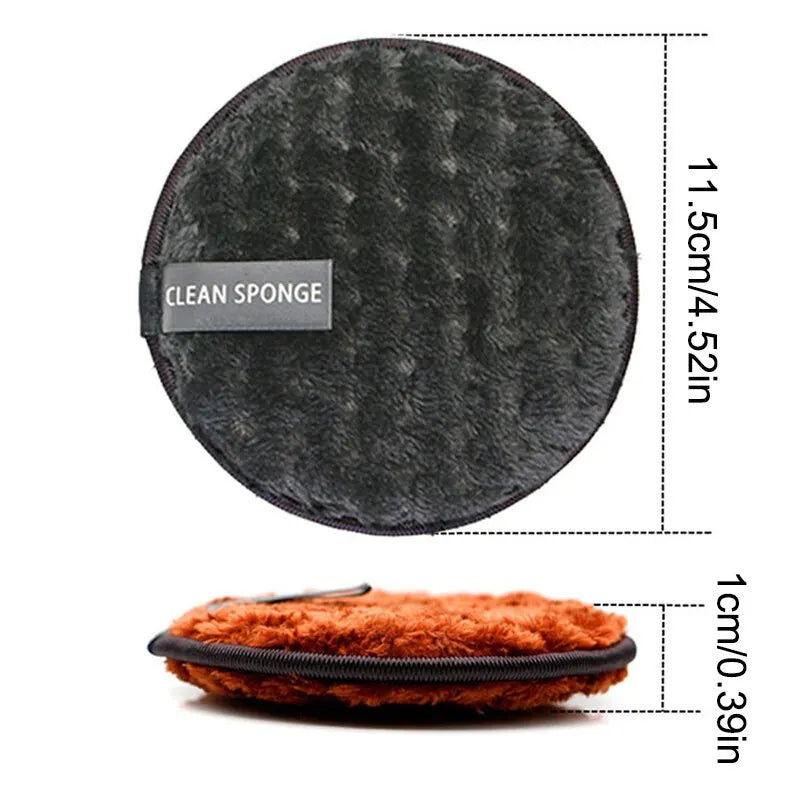 4PCS Makeup Remover Microfiber Cotton Pad Cosmetics Washable Makeup Towel Cleaning Sponge Skin Care Tool Makeup Remover and Faci Peaceful Pleasures Health and Wellness
