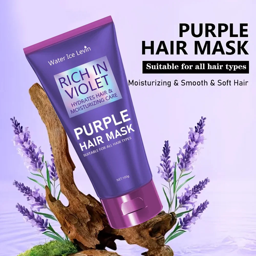 Purple Keratin Hair Mask – Deep Repair for Dry & Frizzy Hair