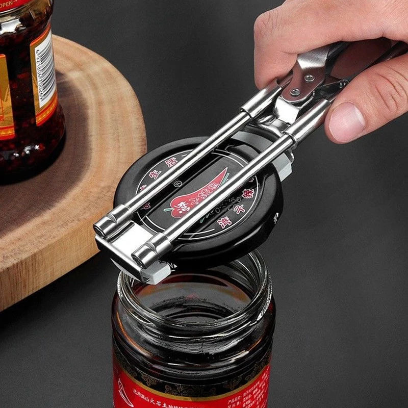 Stainless Steel Adjustable Multifunction Bottle & Jar Opener