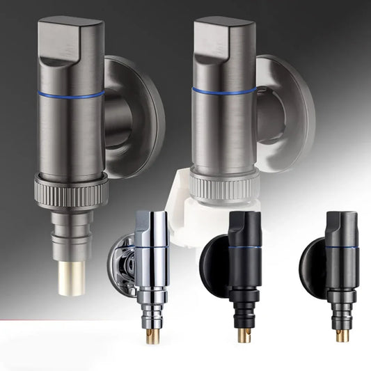 G1/2 Quick-Open Angle Valve | Wall-Mounted 3-Way Water Stop Plumbing Angle Valve Oasis Select