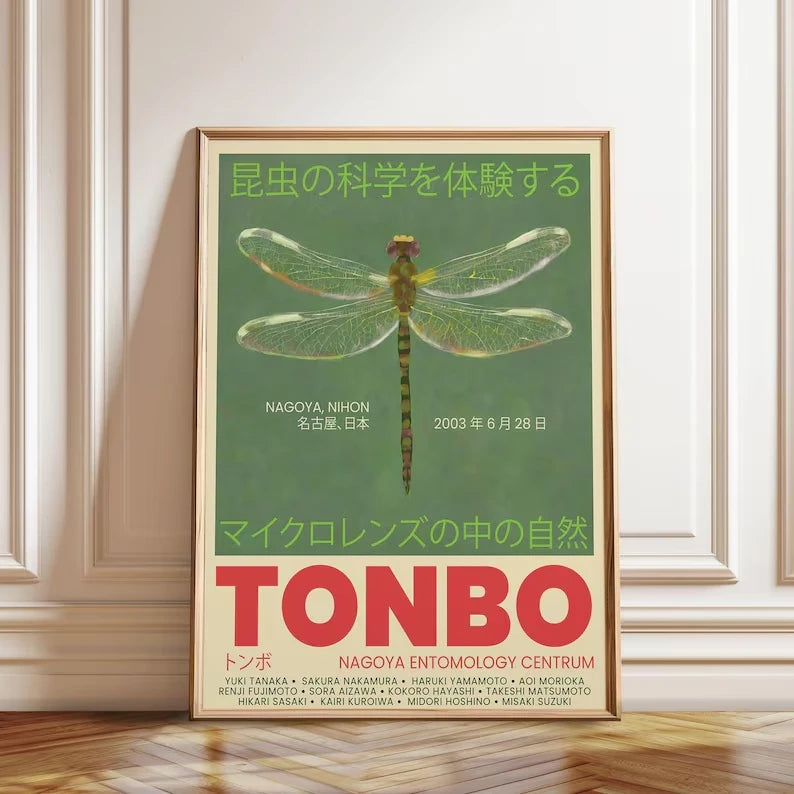 Japanese Dragonfly Tonbo Canvas Wall Art Print | Home Decor