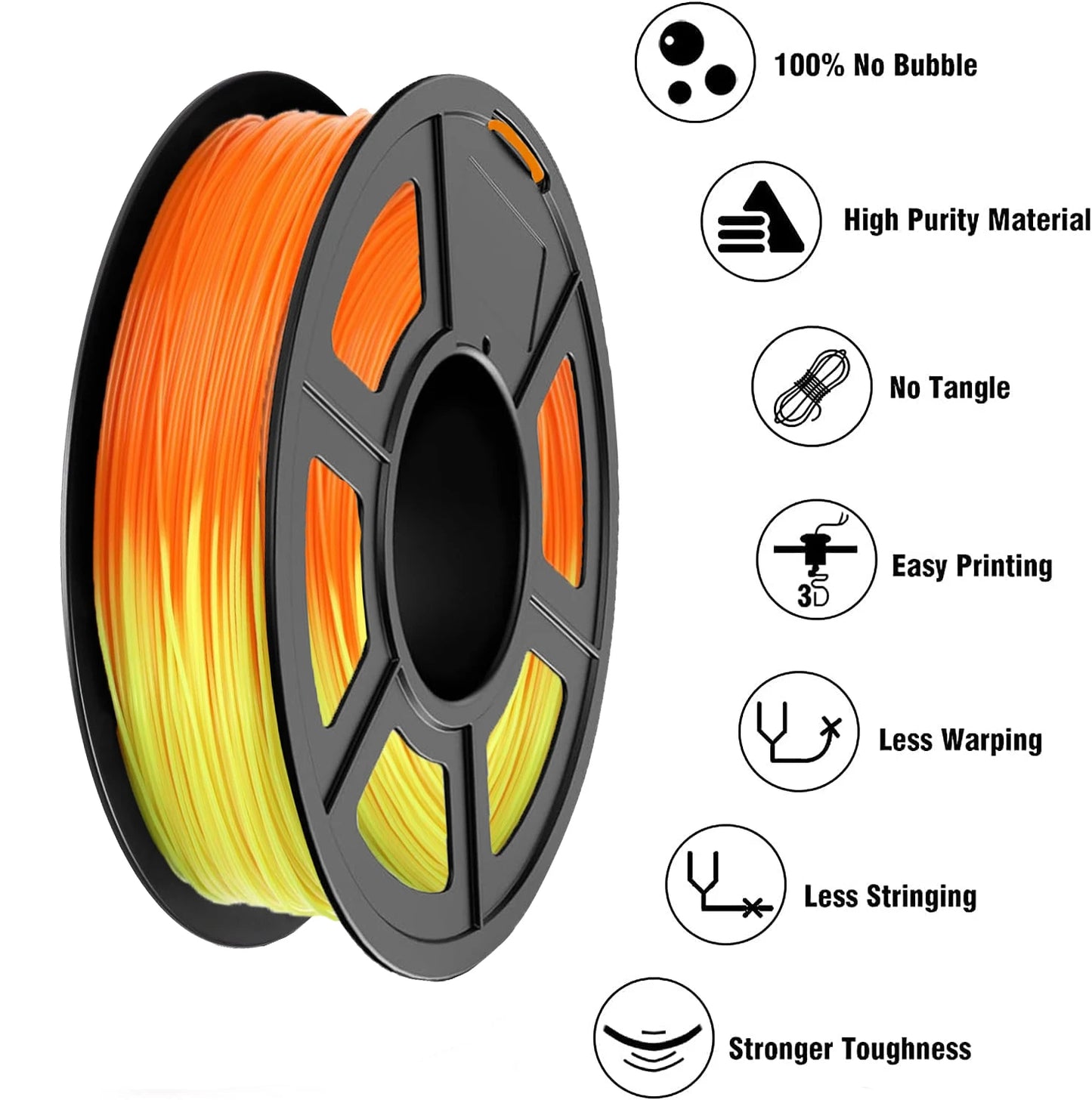 DINGSUN Color Change PLA Filament 1.75mm | Temp-Reactive