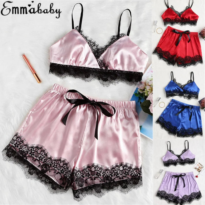 Women's Sheer Voile Babydoll Pajama Set | Elegant Sleepwear