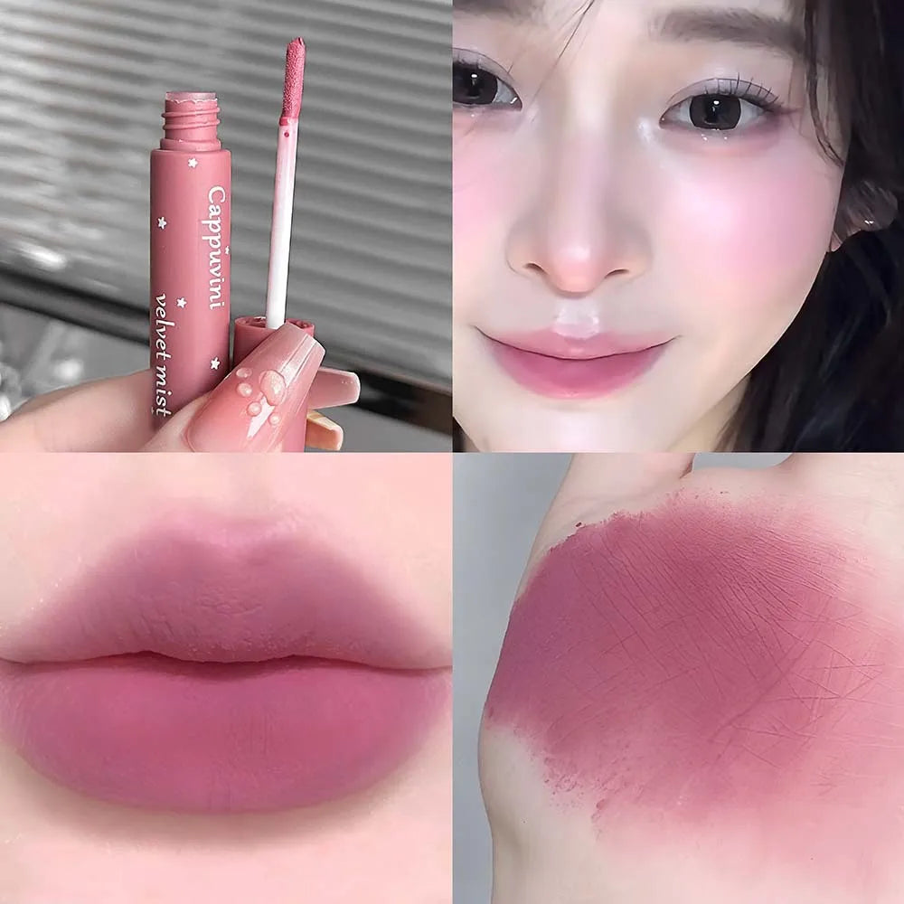 Velvet Matte Lip & Cheek Tint | Waterproof Mousse Lipstick